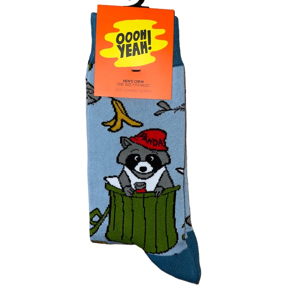 NWT Oooh Yeah! Trash Panda Socks